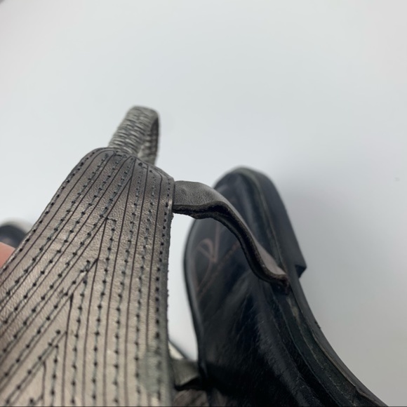 Diane Von Furstenberg womens Karta pewter sandal 7 - Picture 6 of 8